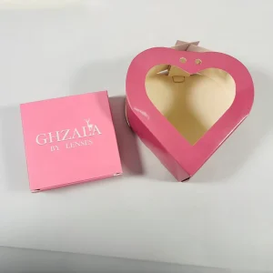 Custom Printed Artistic Trendy Holiday Pink Paper Packaging Boxes Recyclable Cardboard Gift Boxes for Chocolate and Candy Gifts