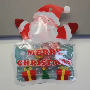Custom Printed Christmas Candy Bag Holiday Gift Packaging Pouch Food Grade OEM ODM
