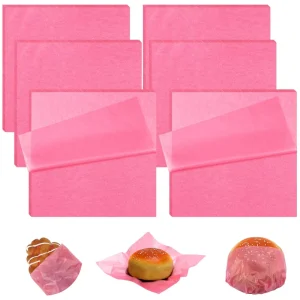Custom Printed Greaseproof Sandwiches Baking Holiday Party Wax Wrapping Bread Cookies Personalized Food Grade Paper