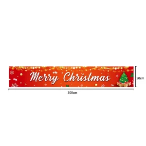 Custom Printed PVC Banner Festive Events Waterproof Outdoor Decorative Fence Tarpaulin Glossy Banner Halloween Christmas Easter