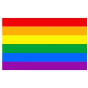 Custom Printed Polyester 3x5ft Rainbow Gay Pride Flag LGBT Community Parade Event Banner Outdoor Festival Promo Flags