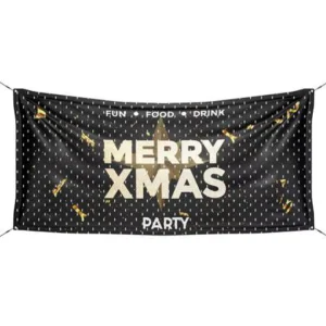 Custom Printing Design Polyester Banner Double Sided Advertising Commerce Exhibition Racing Flag Banner