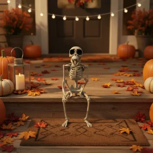 Custom Realistic Monkey Skeleton Model Halloween Haunted House Spooky Decoration Prop