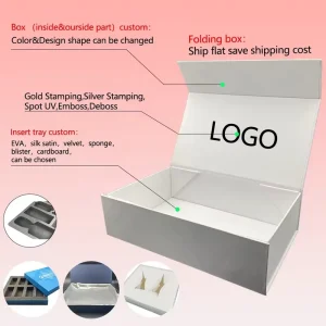 Custom Recycled Materials Gift Boxes Thanksgiving Day Christmas Present Luxury Magnetic Large Holiday Packaging Four Color