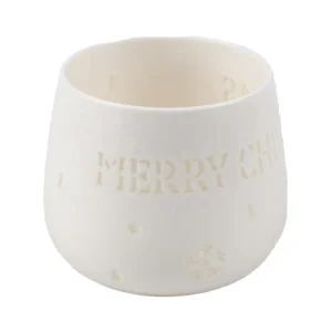 Custom Shape Logo Ceramic Linglong Mug 420ml Transparent Hollow out Design BPA Free Microwave Safe Christmas Pattern