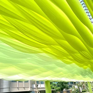 Custom Sheer Ceiling Drapery Dreamy Fabric Ceiling Canopy for Party Wedding Restaurant Outdoor Event