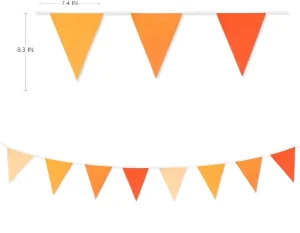 Custom Size Color Pennant Banner Flag Digital Printing for Mall Opening Carnival Theme Birthday Party Decoration