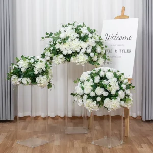 Custom Size Silk Flower Balls Wedding Table Decoration Pieces Rayon Other Wedding Decorations Stage