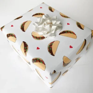 Custom Size and Design Printed Gift Wrapping Paper Food Theme Decorative Wrapping Paper for Holiday Gifts