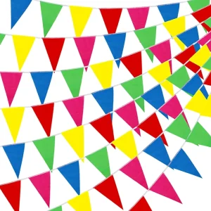 Custom Small String Banner Manufacturer Different Triangular Bunting Pennant Flags Triangle Flag Banner
