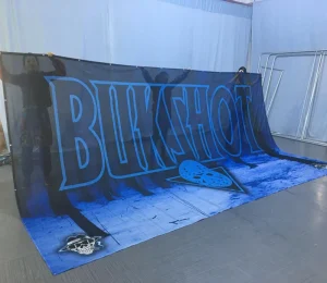 Custom Waterproof Eco friendly Vinyl Outdoor Huge Size Music Festival Stage Scrim Cheer Backdrop Band Cheer Banner Cheerleading