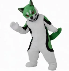 Custom White Wolf Fursuit Mascot Costume Simulation Fur Movie Walking Performance Suit Personalized OEM ODM Service