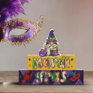 Custom Wooden Carnival Desk Stand Vibrant Tabletop Ornament for Festive Decorations Carnival Party Display