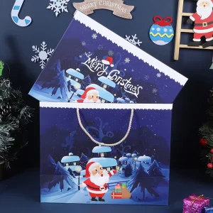 Custom logo Christmas Celebration Gift Box Novel Chic Creative Fixed Color Embossing Cool Gift Packaging Boxes