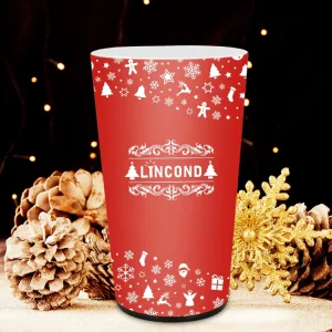 Customizable 12 14oz Plastic LED Cup Christmas Glowing Liquid Activated Flashing Cups for Halloween and New Year Celebrations