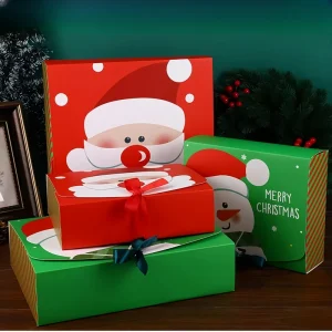 Customizable Christmas Gift Box Suitable for Holiday Party Gift Packaging Candy Box