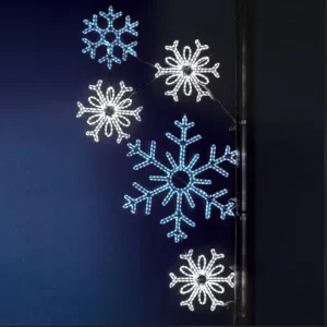 Customizable Christmas Snow Globe Led Street Lights Christmas Tree Decoration Rope Motif Light Xmas Decoration Street Light