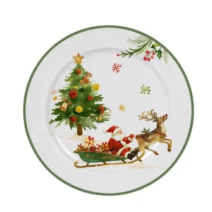 Customizable Christmas Themed Tableware Plates and Bowls for Holiday Parties Restaurants Hotels Schools Use