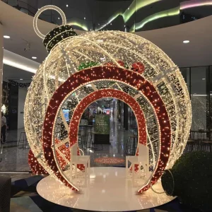 Customizable Color Changing LED Iron Tree Graduation Thanksgiving Decorative Lighting for Shopping Mall