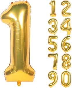 Customizable Color Party Decoration Large Happy Birthday 40 Inch Number Foil Balloon