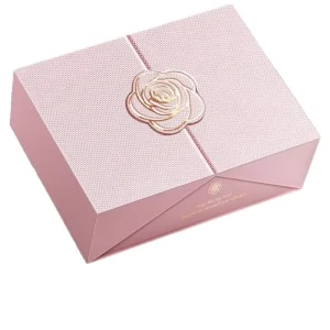 Customizable Creative Double Open Flip Pink High End Gift Box Holiday Perfume and Lipstick Candle Packaging Gift Box