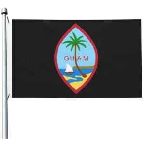 Customizable Guam Flag 3×5 Ft Digital Printed 100D Polyester Indoor Outdoor Vibrant Colors Brass Grommets Garden Decoration