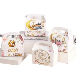 Customizable Kraft Party Candy Gift Box Star Design Portable Empty Holiday Shipping Packaging for Cake for Holidays Celebrations