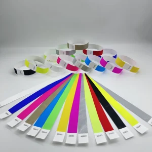 Customizable Tear Resistant Paper Wristband for Digital Printed Event Promotional Gifts