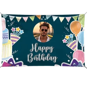 Customizable Tension Fabric Portable Banner Wall Booth Exhibition Backdrops Straight Type Minimalist Banner Wedding Party Flag