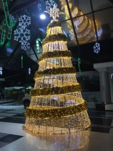 Customization Huge LED Christmas Light 3M 8M Snowflake Deer Ball Lights Outdoor IP65 Park Street Zoo Hall Decoration