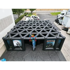 Customize Holiday Inflatables Halloween Maze Arena Outdoor Spooky Inflatable Haunted Maze for Carnival Party