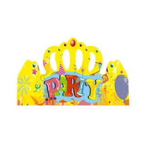 Customized Birthday Party Decoration Supplies Children Baby’s First Birthday Paper Hat Colorful Crown Party Hat