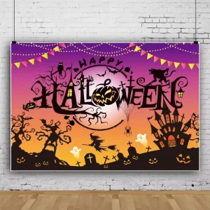 Customized Christmas and Halloween-themed Banner Background Cloth Outdoor Festival Decoration Company logo Wall Flag Banner