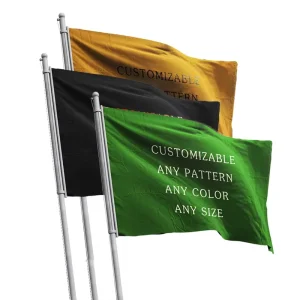 Customized Club Team Flags Banners Rectangle Polyester Waterproof Durable Outdoor Chinese New Year Halloween Quick