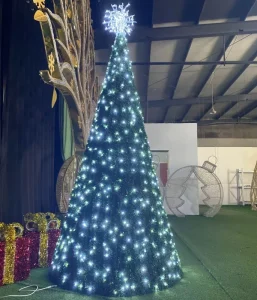 Customized Commercial Decoration 2.5M 3M Height 24V 3D Led Motif Lights Aluminum Frame Christmas Tree Light