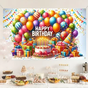Customized DIY Party Decoration Set for Birthday Valentine’s Day Wedding Thanksgiving Holidays Includes Background Photo Props