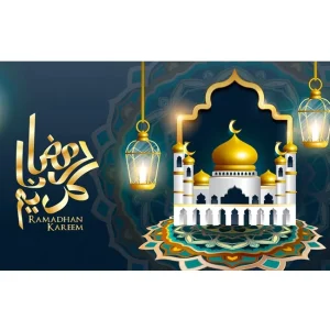 Customized Flag Mubarak Banner Fence Islamic Eid Al Fitr Celebration Decoration Background Muslim Ramadan Party Decoration