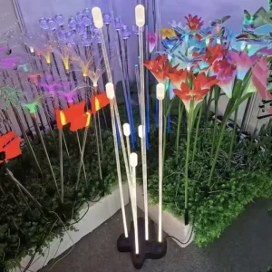 Customized Garden Decoration Acrylic Led Festival Light with Single Color 7bars set