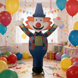 Customized Giant Inflatable Clown Amusement Prop Cartoon Character Display Dancer for Outdoor Festival Theme Park