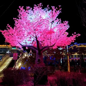 Customized IP65 RGB Outdoor Street Garden Decoration Christmas Festival Party 20ft DMX512 Control Giant Artificial LED Tree