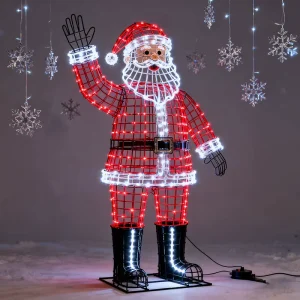 Customized LED Motif Light Holiday Decoration Waterproof IP65 Christmas Lights Santa Claus Modeling Outdoor Wireless Control