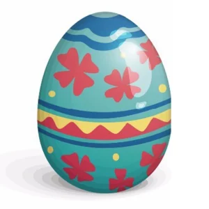 Customized Large Colorful Fiberglass Easter Eggs for Outdoor Decoration