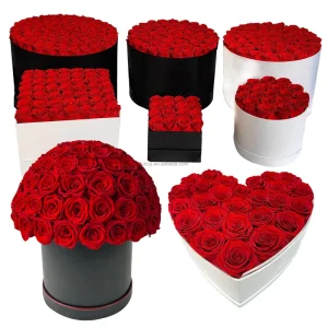 Customized Logo Mother’s Day Gift Box with Stabilized Preserved Roses