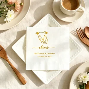 Customized Luncheon Beverage Napkin Disposable Paper Napkin Wedding Napkin for Decoration