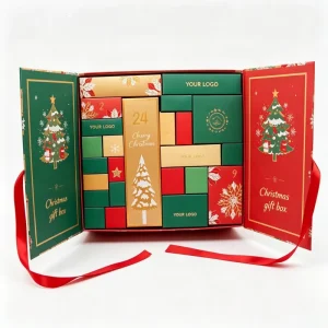 Customized Luxury Christmas Paper Packaging Box Rigid Cardboard Christmas Packaging Hat and Sock Gift Box for Gift Packaging Box