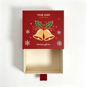 Customized Luxury Christmas Paper Packaging Box Rigid Cardboard Christmas Packaging Jewelry Gift Box Necklace Bracelet Packaging