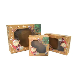Customized Merry Christmas Gifts Box Packaging Luxury Customized Christmas Gift Box With Ribbon