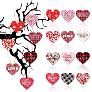 Customized New Valentine’s Day Wedding Decoration Small Heart Pendant Hanging Ornament Party Supplies