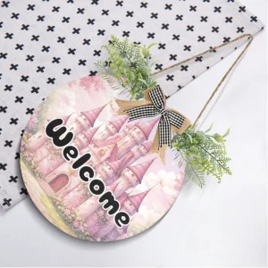 Customized Nursery Sign PVC Door Decor Hanging Doorplate for Kids Room Home Office Durable Lightweight Wall Hanging Sign Gift