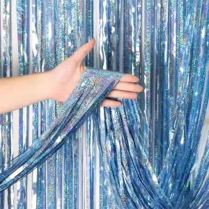 Customized PET Polyester Foil Fringe Curtains for Party Wedding Birthday Festival Decorations Drapes Backdrops